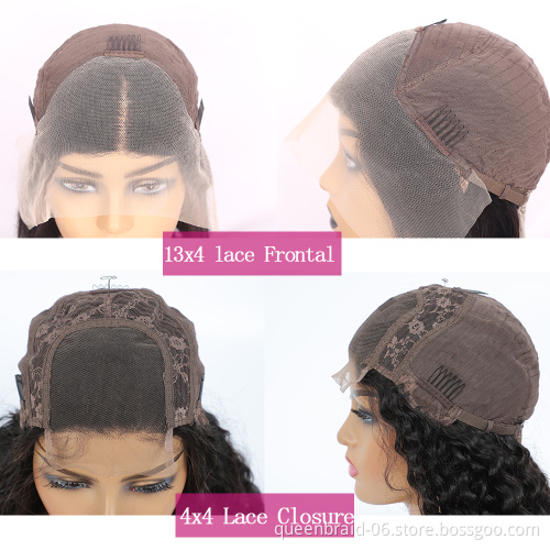Glueless Human Hair Wigs Short Straight Bob Wigs 13x4 Lace Front Wigs for Black Women Pre Plucked with Baby Hair Natural Color